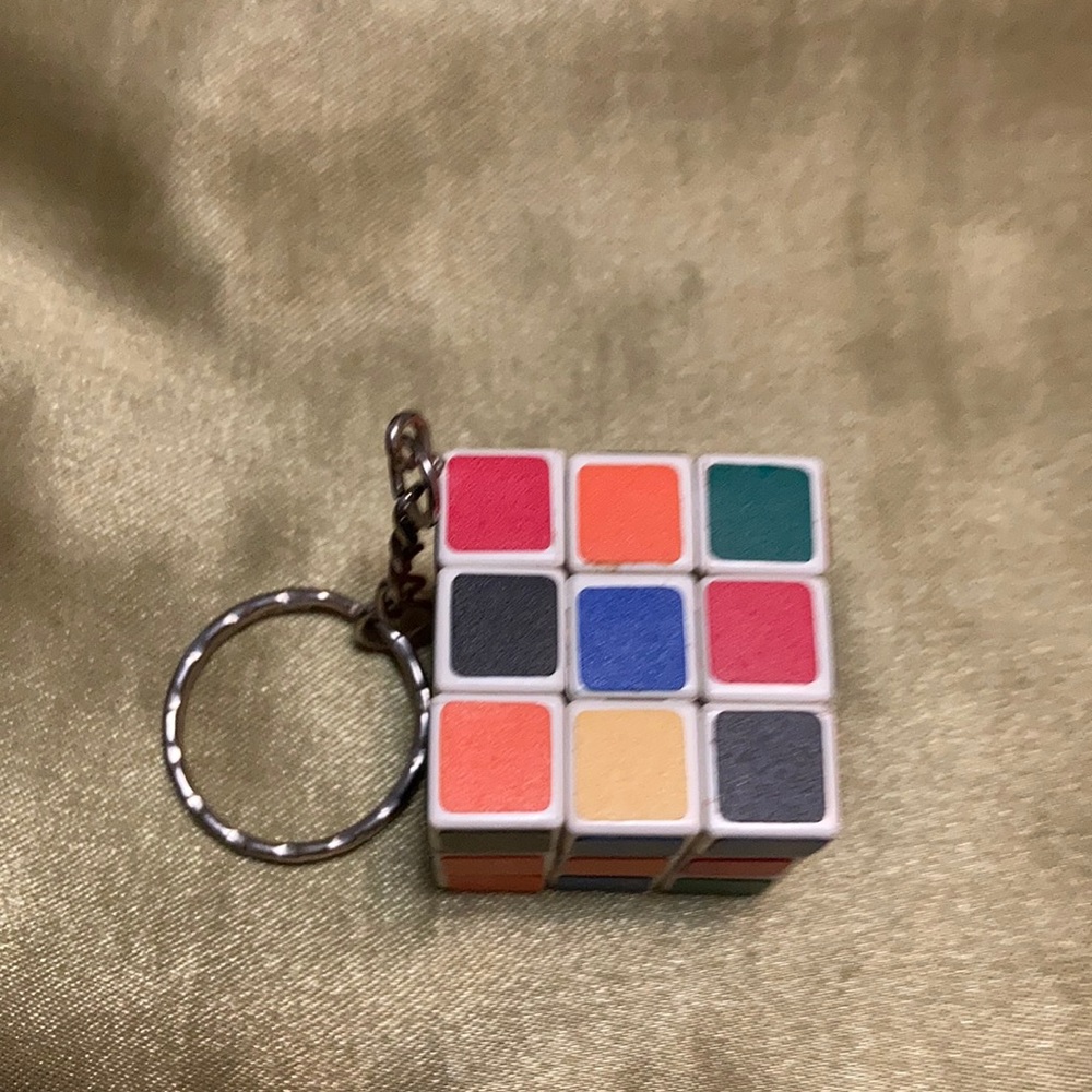 Mini Rubik’s Cube Key Chain - Picture 2 of 3